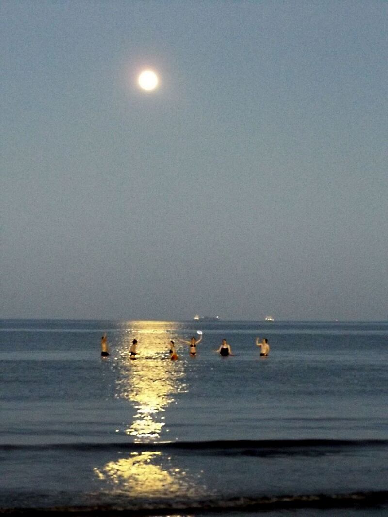 Fun in the moon, Dollymount. Photograph: Aidan O’Reilly