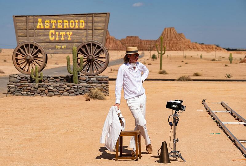 Wes Anderson on the set of Asteroid City. Photograph: Roger Do Minh/Pop. 87 Productions LLC