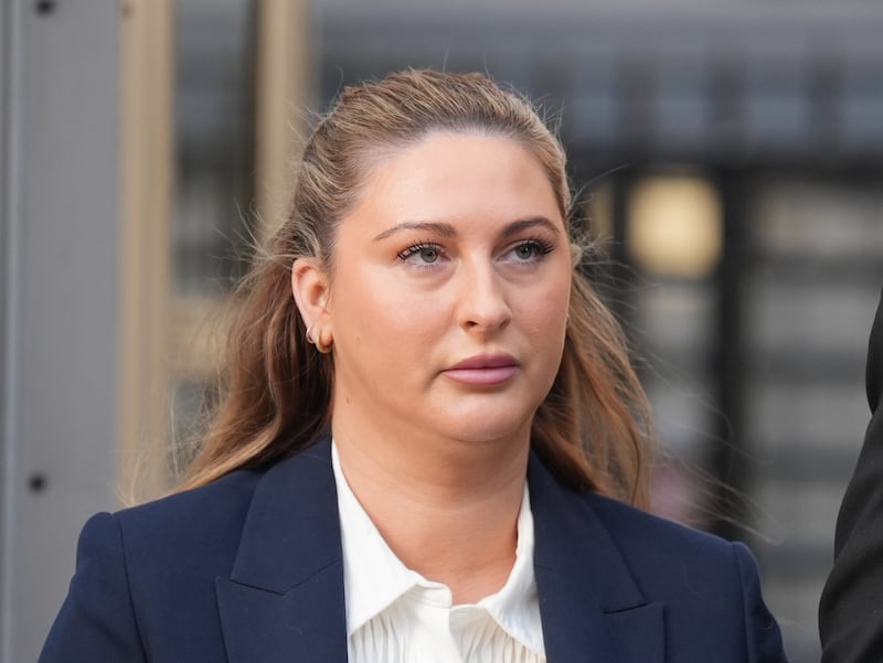 Conor McGregor case: Nikita Hand outside at the High Court in Dublin. Photograph: Niall Carson/PA Wire