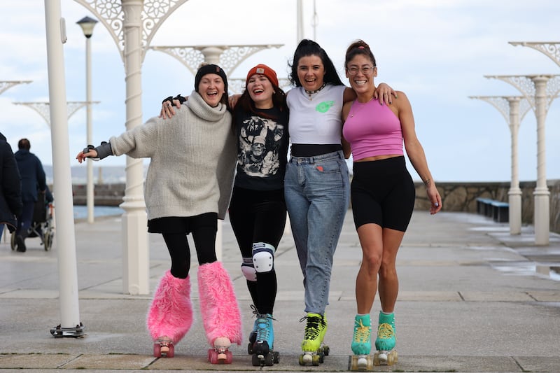 (From left) Cliodhna Ni Mheadhra, Elysée Yhuel, Lynsey Mac Gowan and Haelee Reis. Photograph Nick Bradshaw/ The Irish Times