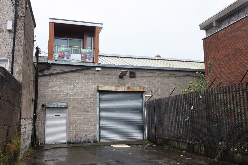 The Corinthians Boxing Club premises, off Buckingham Street, which is owned by Gerard Hutch. Photograph: Dara Mac Dónaill

