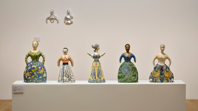 John Kindness: Handmaidens Figures, 2019, from The Odyssey, at the RHA. Photograph: Ros Kavanagh