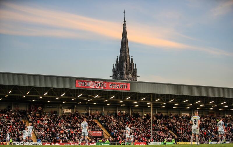 Bohemians and Shelbourne in action at Dalymount Park in Dublin. The League of Ireland is undergoing a renaissance in terms of attendances. Photograph: Evan Treacy/Inpho
