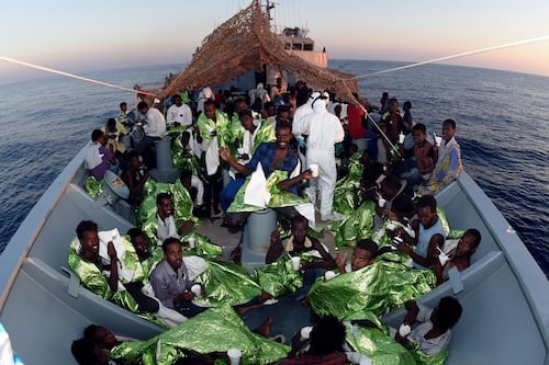 Naval Service: Battling strong odds migrants will not reach land