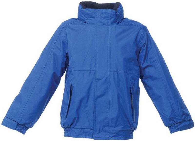 Royal blue kids’ Dover jacket, €24 from Regatta.