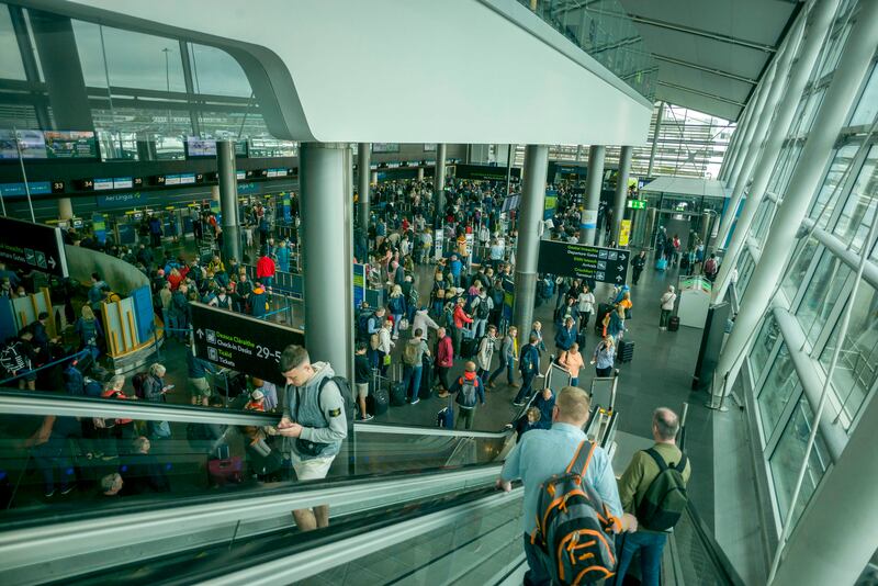 'We can expect close to 100,000 passengers a day to pass through Dublin airport each Friday, Saturday and Sunday between now and end of August.' Photograph: John Ohle 