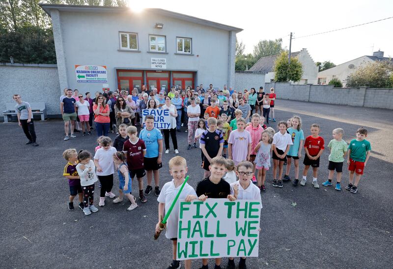 Kildavin Childcare has rented the hall for 15 years, providing preschool education for two- to six-year olds, and an after-school service to about 30 children. Photograph: Alan Betson

