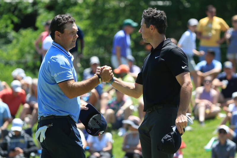 Gripping: Has the beef between Patrick Reed and Rory McIlroy made the gold more tasty? Photograph: Sam Greenwood/Getty Images