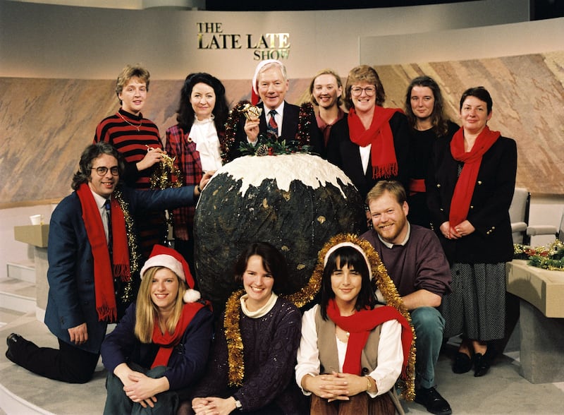 Late Late toy show team in 1993. Colette Farmer is in the back row, third from right. Photograph: RTÉ Stills Library