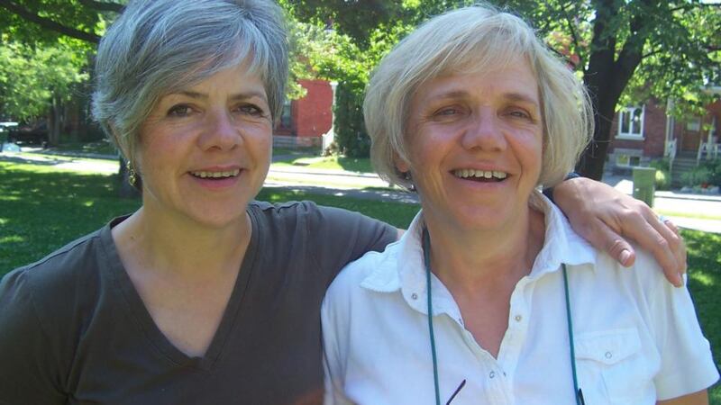 Frances O’Rourke, right, and her late sister, Mary