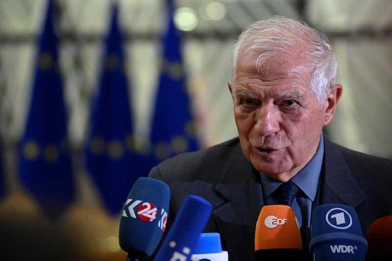 EU foreign policy chief Josep Borrell has said the bloc could not formally designate the Revolutionary Guards until a national government’s judiciary ruled that the force was a terrorist group. Photograph: John Thys/Getty Images 