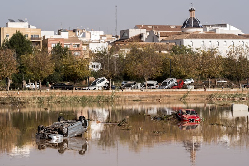 A view of Valencia after catastrophic flash floods in October. Such events are growing more frequent around the world. Photograph: Diego Radames/Anadolu via Getty Images