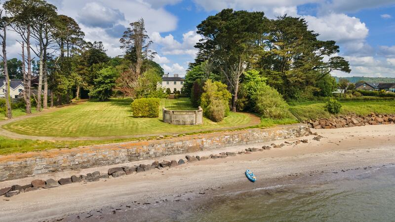 The Cove is a small, safe beach at the end of the garden