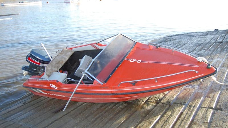 An undated handout file photo issued by the Metropolitan Police of the speedboat owned by which was involved in the incident Photograph: Metropolitan Police/PA Wire