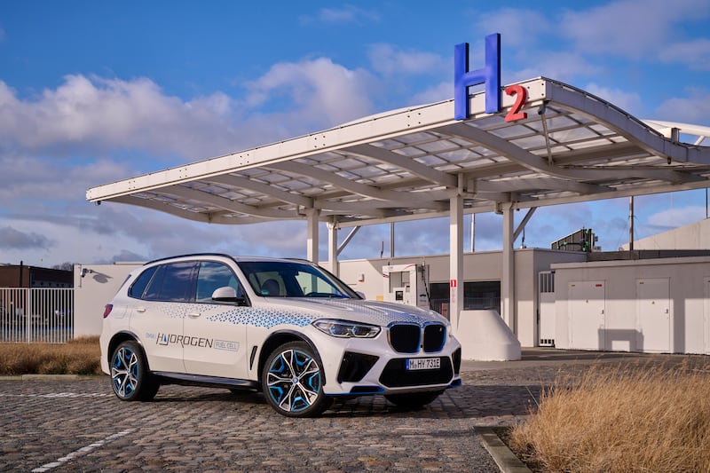 The BMW iX5 Hydrogen: a pilot fleet was launched in February 2023 and underwent successful winter testing in Arjeplog, one of the world’s coldest regions, and intensive hot-weather tests in the United Arab Emirates. Photograph: Tom Kirkpatrick