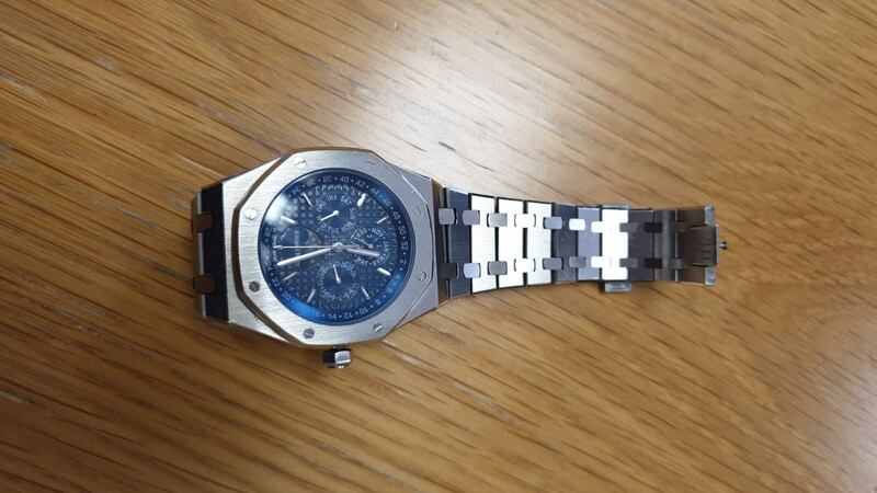 During the course of the search   a designer watch was also seized. Photograph: An Garda Síochána