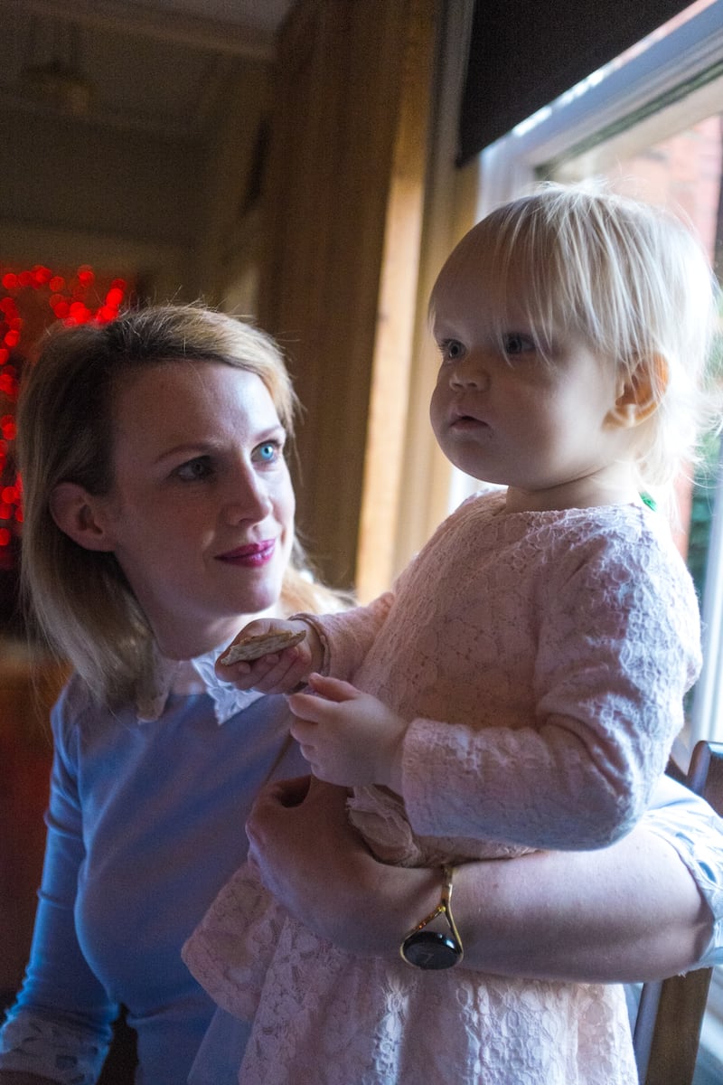 Anna Taylor, with her daugher, Amelie.