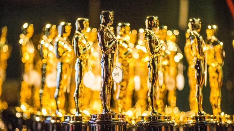 Gold and glory: Oscars waiting to be awarded at last year’s ceremony. Photograph:  Christopher Polk/Getty