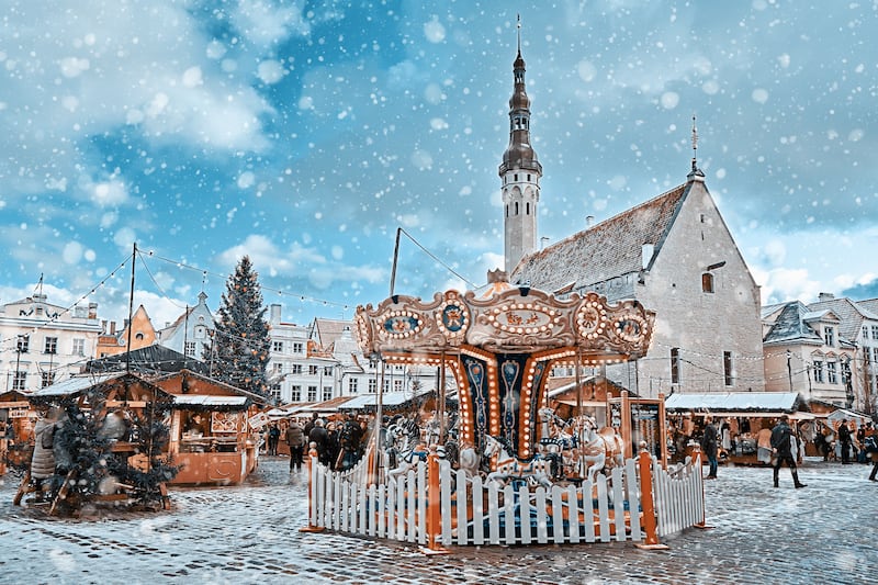 Christmas market in Tallinn Old Town. Photograph: iStock