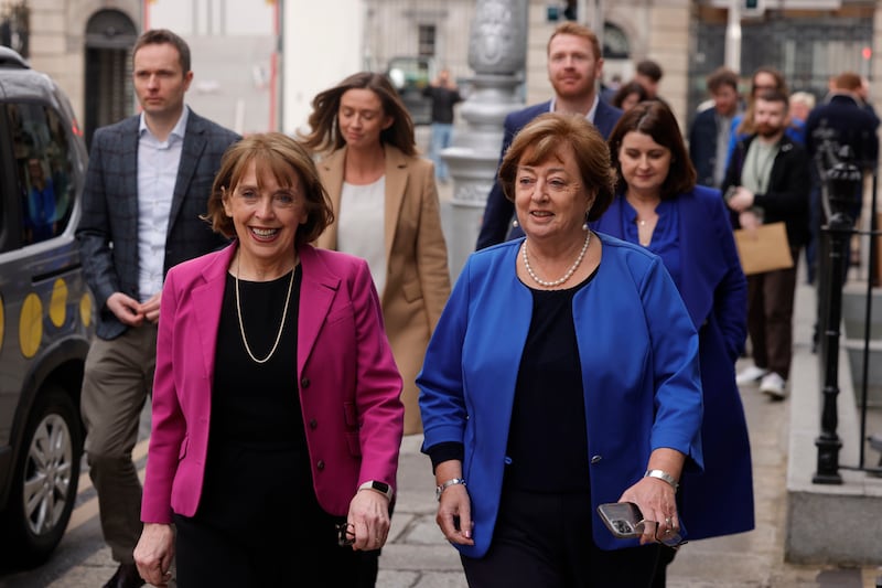 Róisín Shortall and Catherine Murphy stepped down as co-leaders of the Social Democrats last year. Photograph: Alan Betson