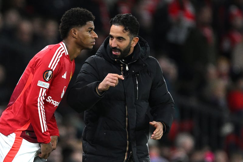 Ruben Amorim: has a big task ahead of him to revive struggling Manchester United's fortunes. Photograph: Justin Setterfield/Getty Images)