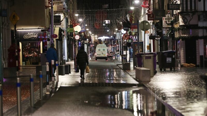 Cork city centre  on Wednesday morning after avoiding major flooding. Photograph:  Niall Carson/PA Wire