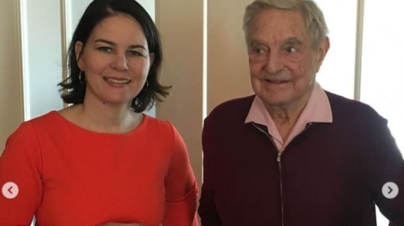 Annalena Baerbock with George Soros