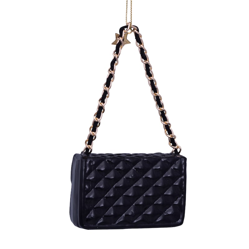 Quilted black bag decoration, €16.50 at Avoca