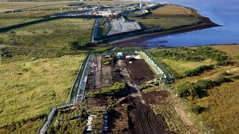 Looking at Leenamore Crossing today, it would probably take a forensic archaeologist to uncover what went on just two years ago. The first photo shows the entire estuary removed in layers and stored, while diggers do their work. The second shows how the area looks today