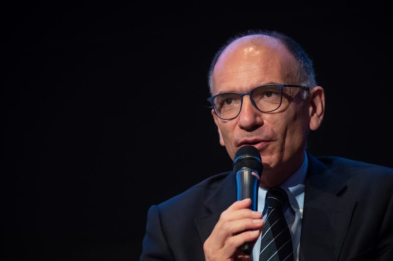 Italy's Democratic Party leader Enrico Letta. Photograph: Christophe Petit Tesson/EPA-EFE