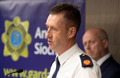 Assistant Commissioner Justin Kelly at the media briefing. Photograph: Colin Keegan, Collins Dublin