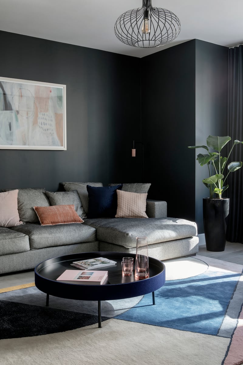 A livingroom designed by Optimise Design. Regularly review your inspiration images to make the most of digital resources and help you avoid getting lost in the sea of endless options. Photograph: Ruth Maria Murphy