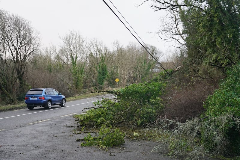 Storm damage in Westport, Co. Mayo. Photograph: Enda O’Dowd/The Irish Times