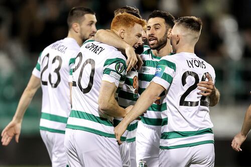 Rory Gaffney on target as Shamrock Rovers draw against Gent in Tallaght
