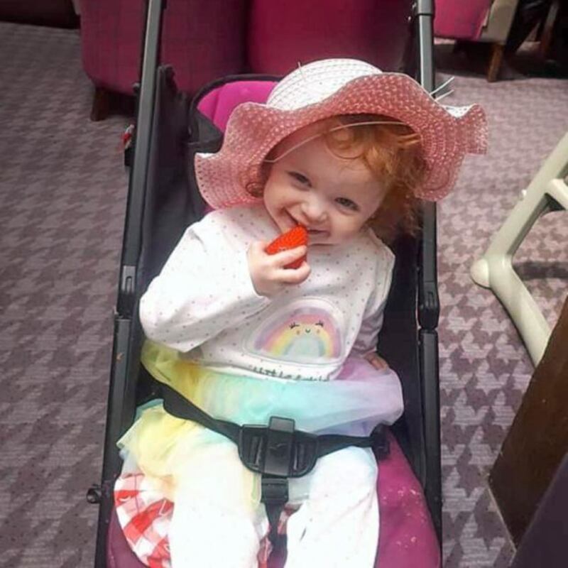 Santina Cawley (2) died after she sustained critical injuries in July. Photograph: Provision.