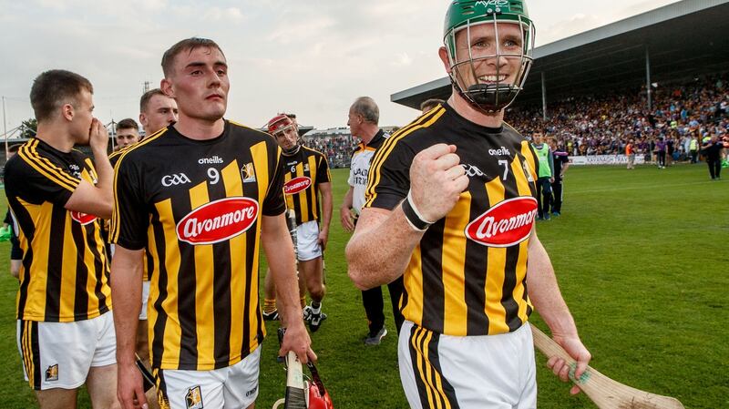 Kilkenny’s Paul Murphy celebrates his team’s win over Wexford last summer. Photograph: James Crombie/Inpho