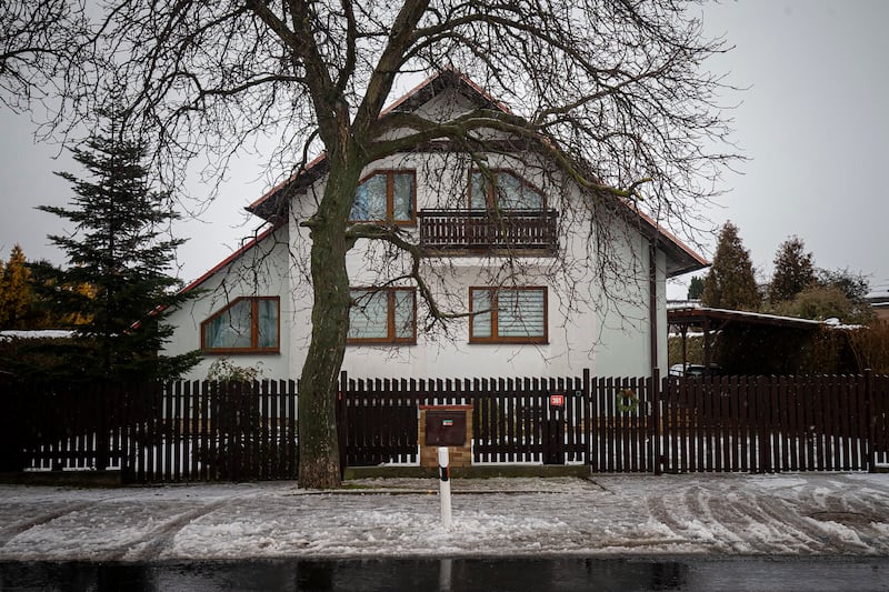 The house where police believe a gunman killed his father before the mass shooting at a Prague university building on December 23rd. Photograph: Gabriel Kuchta/Getty Images