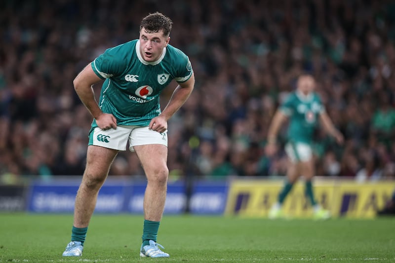 Gus McCarthy in action for Ireland against Fiji. Photograph: Ben Brady/Inpho