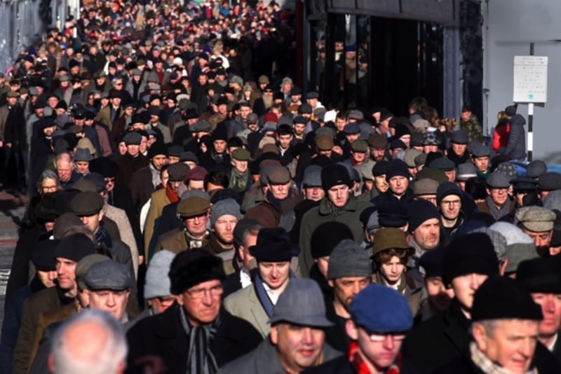 Hundreds of people took part in the Armistice Walk in Sligo on November 11th 2018.