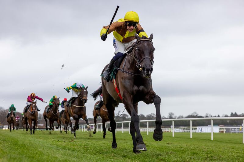 Paul Townend and Galopin Des Champs come home to win the Paddy Power Irish Gold Cup. Photograph: Morgan Treacy/Inpho