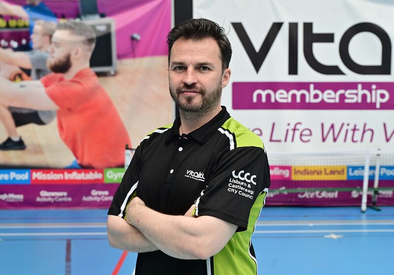 Ian Murray in the Lagan Valley Leisureplex describes himself as undecided. Photograph: Arthur Allison/Pacemaker 