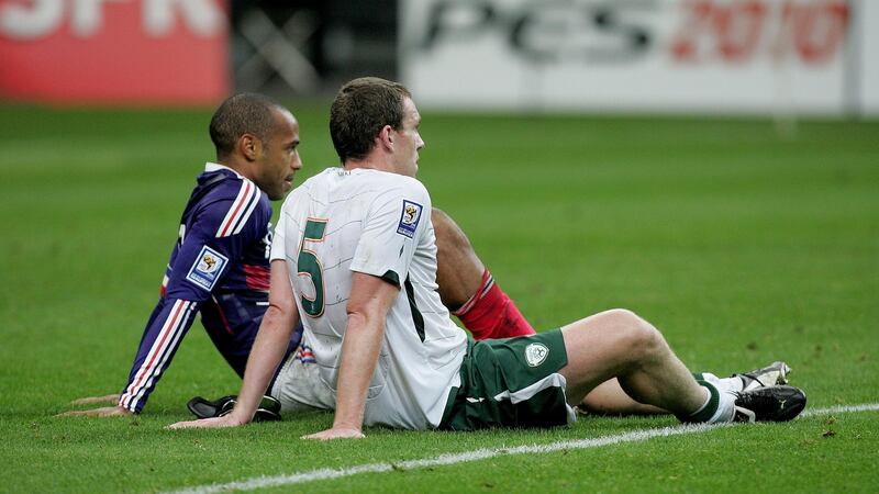 2009: Thierry Henry and Richard Dunne. Photograph: Morgan Treacy/Inpho