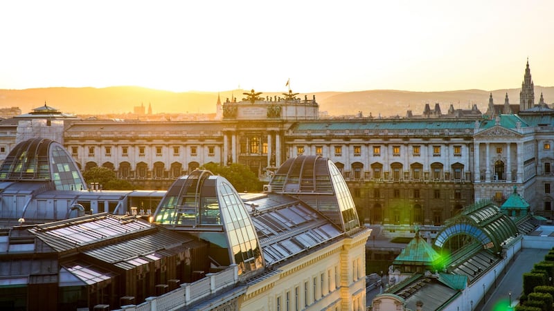 Vienna at sunset. As city breaks go, Vienna continues to soar