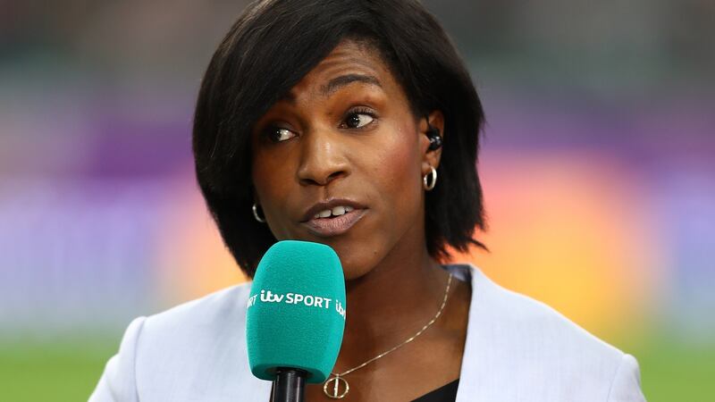 Maggie Alphonsi: the former England player and World Cup winner and her  ITV network colleague Danielle Waterman became targets for social media abuse last week. Photograph:  Michael Steele/Getty Images