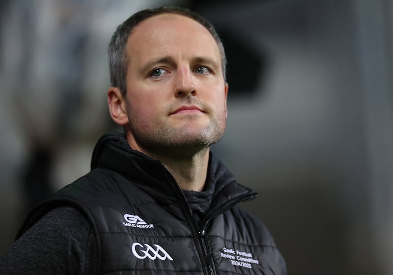 Review committee member Michael Murphy at the Leinster vs Connacht game. Photograph: James Crombie/Inpho