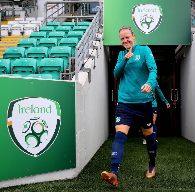 Republic of Ireland women's national team defender Diane Caldwell. Photograph: Ryan Byrne/Inpho