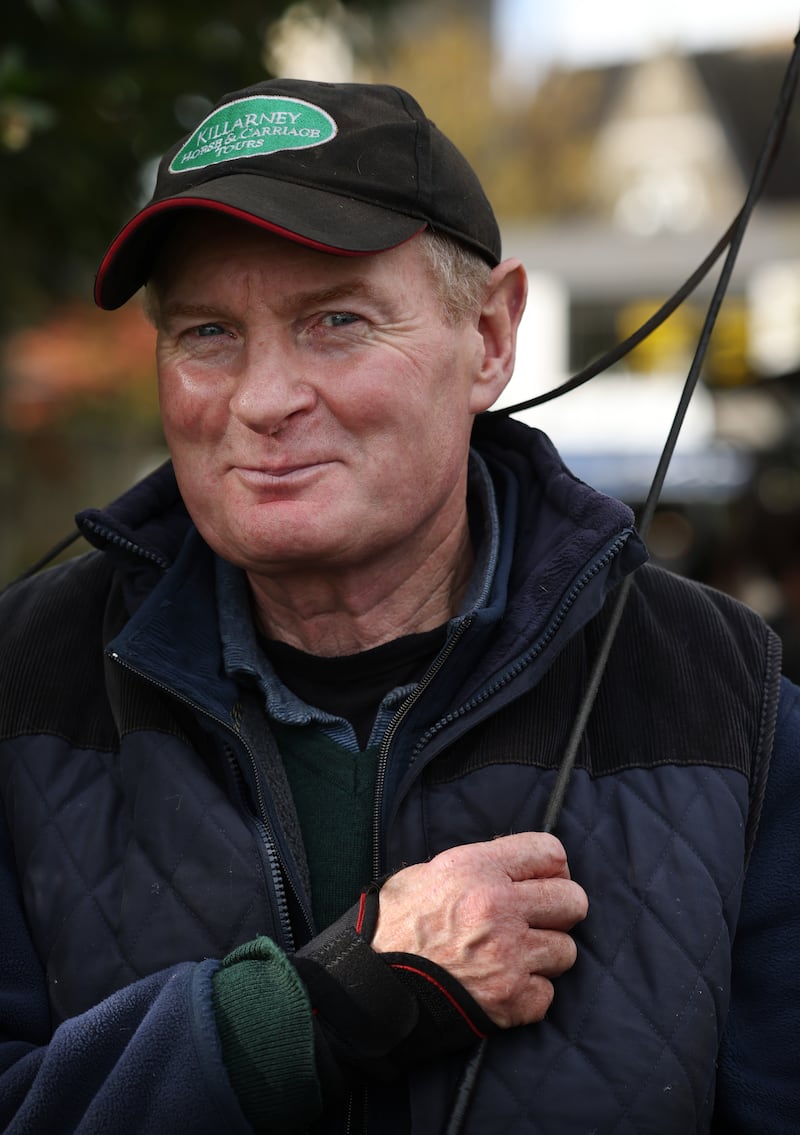 Michael Sweetman (61), a third-generation jarvey in Killarney. Photograph: Bryan O’Brien