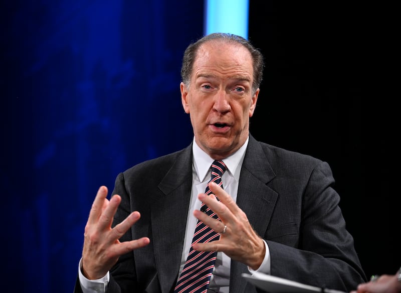 David Malpass, appointed by Donald Trump as president of the World Bank, has been accused of being a "climate denier" by former US vice-president Al Gore. Photograph: Riccardo Savi/Getty Images