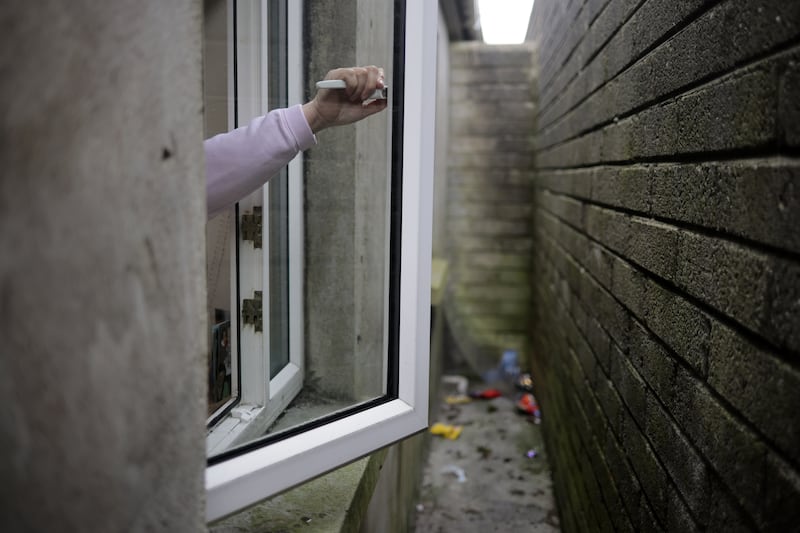 Traveller families at Waterford’s Kilbarry housing scheme deal with conditions such as very narrow escape routes from bedroom windows in case of fire. Photograph: Chris Maddaloni/The Irish Times