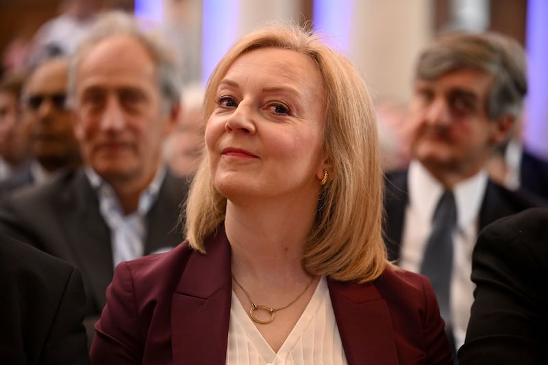  Former British prime minister Liz Truss attends the 'Popular Conservatives' conference in February. Photograph: Leon Neal/Getty Images